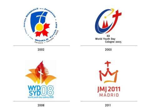 World Youth Day logos - 2002 to 2011